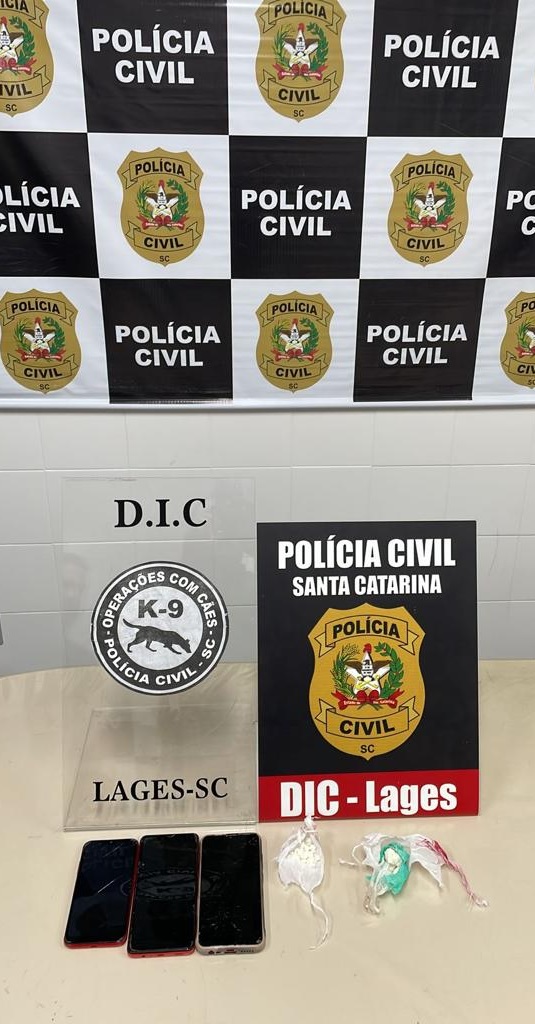 símbolo da DIC e da Operação com Cães ambas de Lages