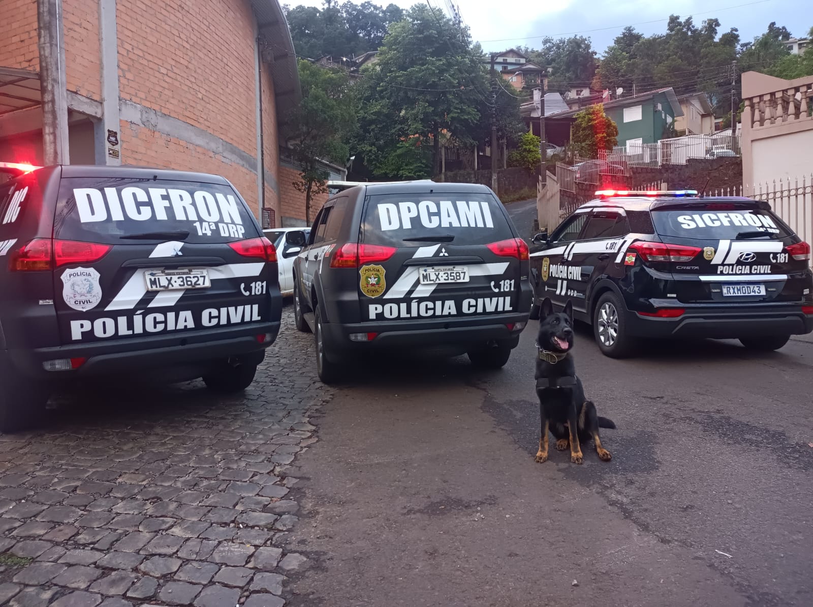 Viaturas em Concórdia